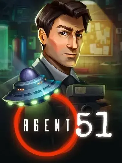 Decorative casino game artwork for Luck Leopard: Agent 51