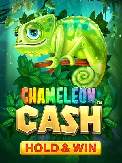 Decorative casino game artwork for Luck Leopard: Chameleon Cash