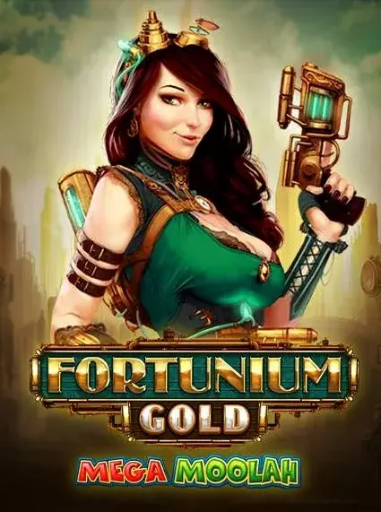Decorative casino game artwork for Luck Leopard: Fortunium Gold Mega Moolah